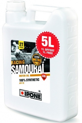 Моторное масло для 2-х тактных двигателей IPONE Samourai Racing 5 литров (клубника)