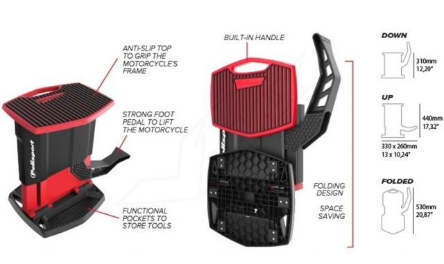 Подставка под мотоцикл Polisport Lift Stand MX красная