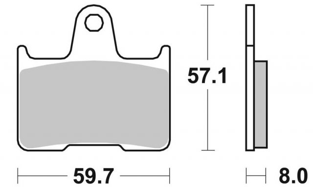 Колодки тормозные дисковые SBS 715LS