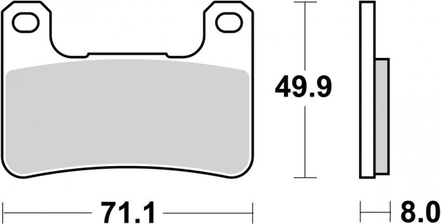 SBS 806HS - тормозные колодки передние синтетические для KAWASAKI HP2 18-, ZX10R 08-15, SUZUKI GSXR 600 / 750 04-10, GSXR 1000 04-11, GSXR 1300 08-12