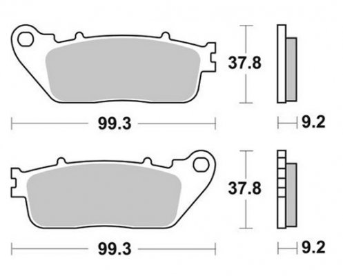 Колодки тормозные SBS 862LS
