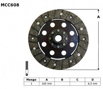 Диск сцепления фрикционный LUCAS/TRW MCC608