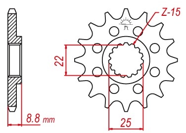 Звезда передняя GROSSKOPF 1248 13 BETA/KTM/HUSQVARNA/HUSABERG (JTF1901.13)