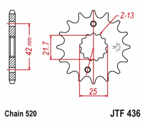 Звезда передняя JT Sprockets JTF436.15