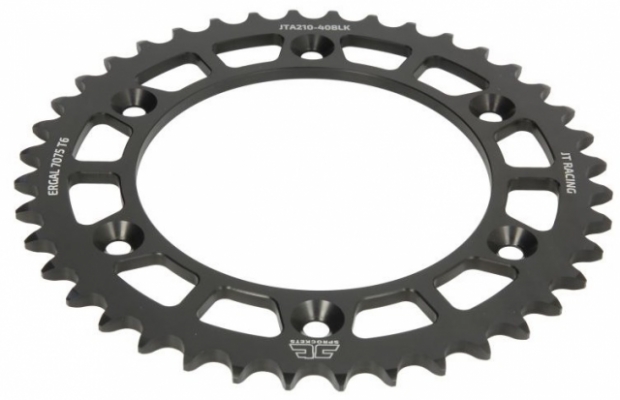 JT JTA210.40BLK - звезда задняя алюминиевая для HONDA CR/CRF