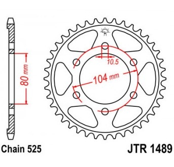 Звезда задняя JT Sprockets JTR1489.42 Звезда задняя JT Sprockets JTR1489.42