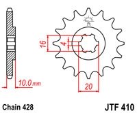 Звезда передняя JT Sprockets JTF410.15