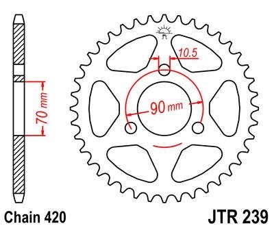 Звезда задняя JT Sprockets JTR239.38