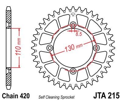 Звезда задняя JT Sprockets JTA215.50
