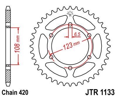 Звезда задняя JT Sprockets JTR1133.52