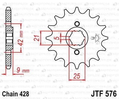 Звезда передняя JT Sprockets JTF576.18