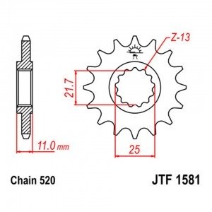 Звезда передняя JT Sprockets JTF1581.16