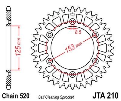 Звезда задняя JT Sprockets JTA210.52