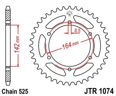 Звезда задняя JT Sprockets JTR1074.44