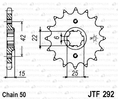 Звезда передняя JT Sprockets JTF292.16