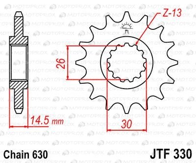 Звезда передняя JT Sprockets JTF330.15