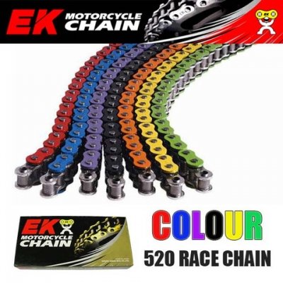 Цепь приводная EK Chain 520MVXZ2 CR-130 звеньев Цепь приводная EK Chain 520MVXZ2 CR-130 звеньев