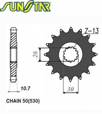 Звезда передняя SunStar SUNF517-16