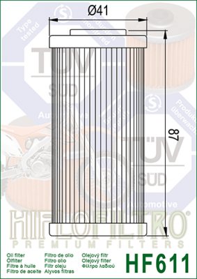 Фильтр масляный HifloFiltro HF611