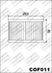Фильтр масляный Champion COF011