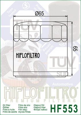 Фільтр масляний HifloFiltro HF553