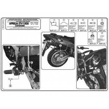 Крепеж GIVI PL313 под боковые кофры APRILIA ETV 1000 CAPONORD (01> 10)