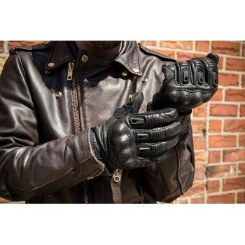 Мотоперчатки кожаные REVIT Bomber Black S
