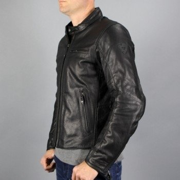 Мотокуртка кожаная Revit Flatbush Air Vintage Black 48