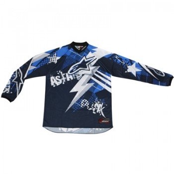 Кроссовая футболка (джерси) Alpinestars Charger Punk Blue-White-Black 2XL