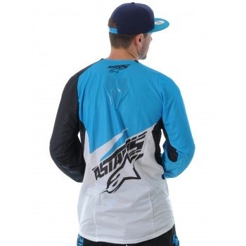 Кроссовая футболка (джерси) Alpinestars Techstar Cyan Black L