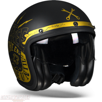 Мотошлем Scorpion Belfast Fender Matt Black-Gold M