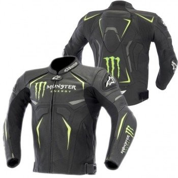 Мотокуртка кожаная Alpinestars Hellhound Black-Green 54