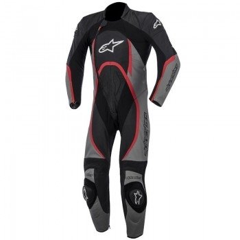 Мотокомбинезон кожаный Alpinestars Orbiter Black-Grey-Red 58