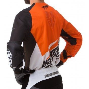 Кроссовая футболка (джерси) Alpinestars Techstar Orange-Black L