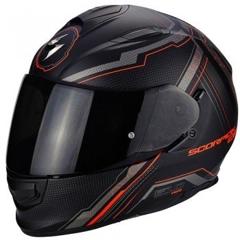 Мотошлем Scorpion Exo-510 Air Sync Matt Black-Neon Red XL