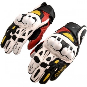 Мотоперчатки кожаные Alpinestars GPX Black-Red-Yellow S