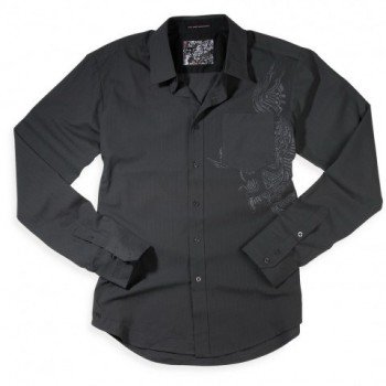 Рубашка FOX Stones L/S Woven Carbon S