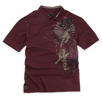 Рубашка FOX Inked s/s Polo Pomegranate M