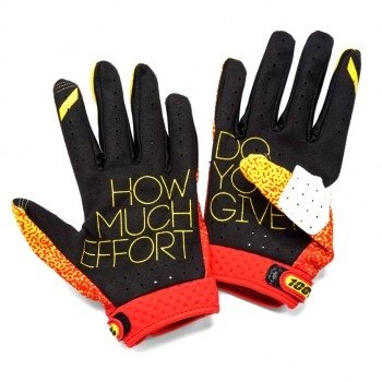 Мотоперчатки 100% Ridefit Glove Red-Yellow S