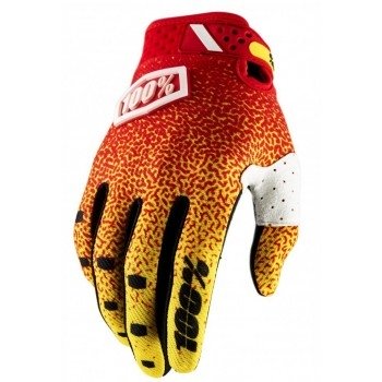 Мотоперчатки 100% Ridefit Glove Red-Yellow S