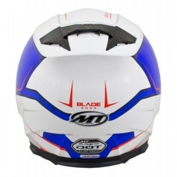 Мотошлем MT Blade SV Boss White-Blue L