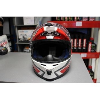 Мотошлем HJC IS-17 Tasman MC1 White-Red XL