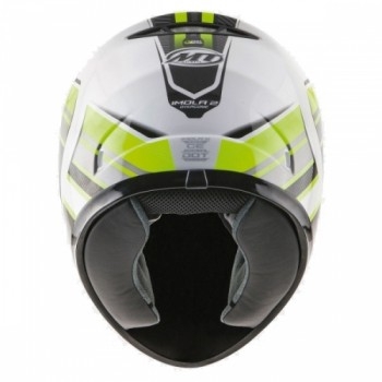 Мотошлем MT Imola II Overcome Matt White-Yellow Fluo XL