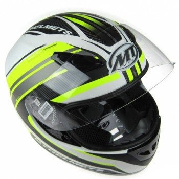Мотошлем MT Imola II Overcome Matt White-Yellow Fluo XL
