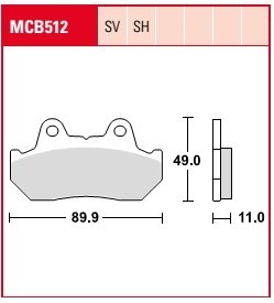 Колодки тормозные дисковые LUCAS MCB512