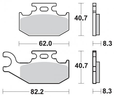 Колодки тормозные Braking BR 936CM44