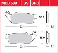 Колодки тормозные дисковые LUCAS MCB598SV