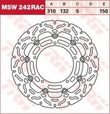 Диск тормозной LUCAS MSW242RAC