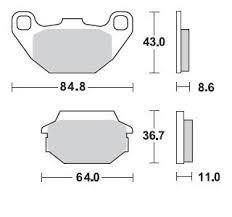 Колодки тормозные Braking BR 869SM1