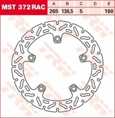 Диск тормозной LUCAS MST372RAC